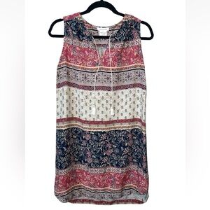 BeachLunchLounge Flowy Sleeveless Dress Knee Length‎ Lightweight Small Cover Up